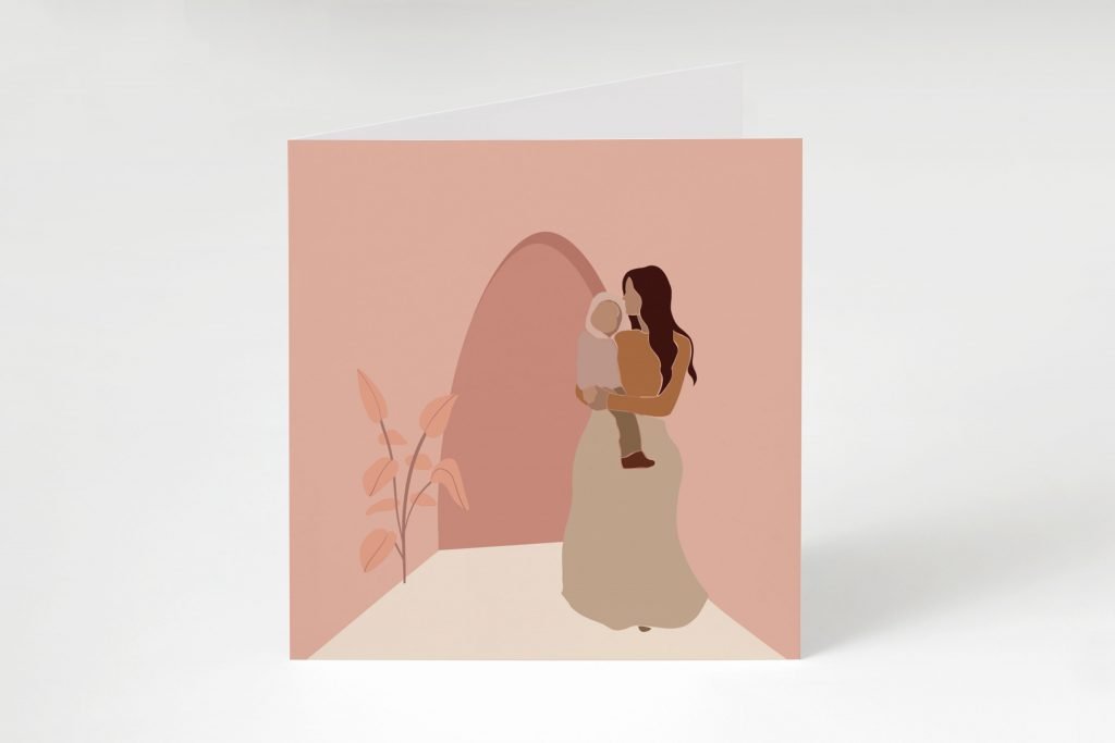 Mothers Day Card Earth Tones