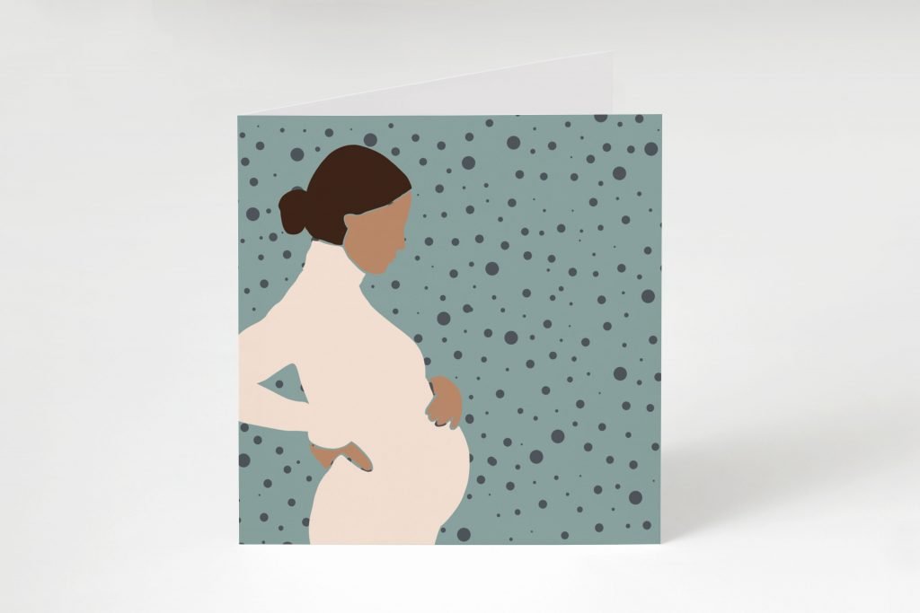 The perfect card to accompany a gift at the baby shower or to send on to Mum to be after hearing her exciting news!